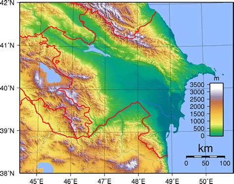 Azerbaijan Topography