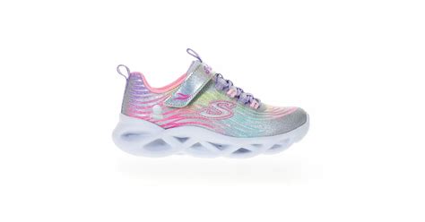 博客來 Skechers Twisty Brights 燈鞋 女童休閒鞋 302321lsmlt 12 銀