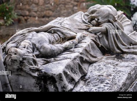 Mary Magdalene Weeping For The Body Of Christ Soller Cemetery Mallorca Balearic Islands