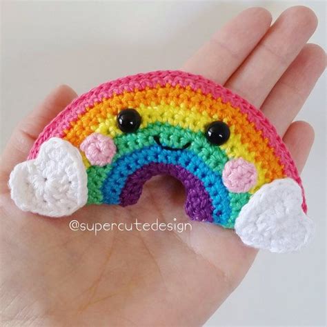 Little Rainbow Pdf Pattern Crochet Amigurumi Etsy Ganchillo Amigurumi Ganchillo