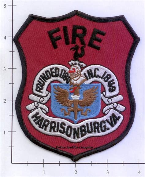 Virginia - Harrisonburg Fire Dept Patch – Police And Fire Surplus