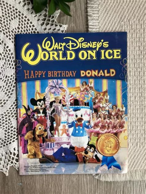 Walt Disney S World On Ice Happy Birthday Mickey Souvenir Program