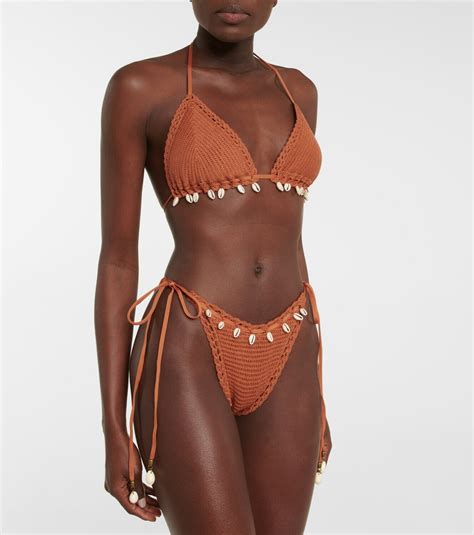 Zimmermann Andie Crochet Triangle Bikini Zimmermann