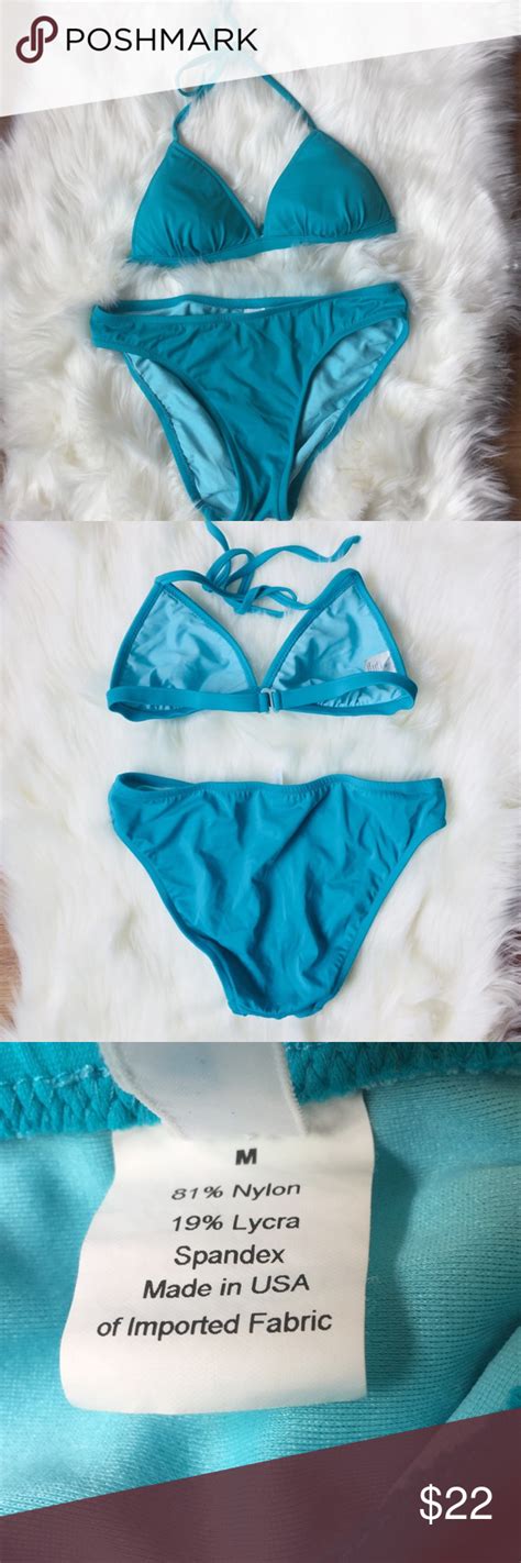 J Crew Turquoise Solid Bikini Tie Top Great Condition Bikini Top Is A