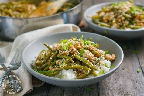 Spicy Chinese Green Beans With Ground Turkey Health Starts In The Kitchen