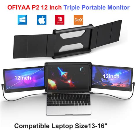 Modenlife Ofiyaa P Inch Triple Portable Monitor Laptop Monitor