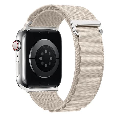 Microsonic Apple Watch SE 2022 44mm Kordon Alps Spin Bej DeltaIthalat