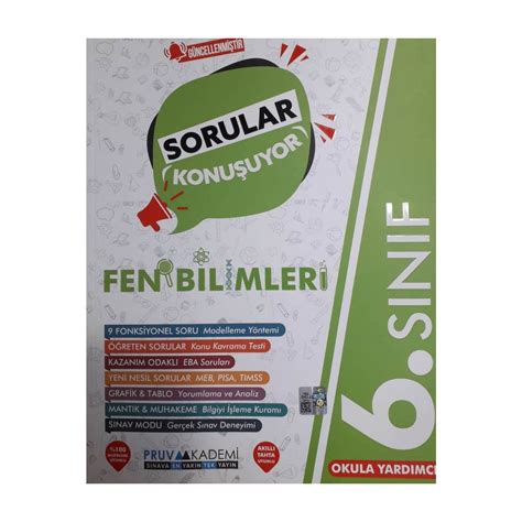 Pruva Akademi S N F Fen Bilimleri G Ncel Sorular Konu Uyor Kitab