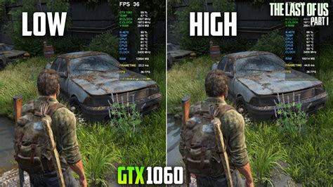 GTX 1060 3GB The Last Of Us Part I Low Vs High Graphics Details