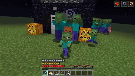 Minecraft Baza Vs Armia Zombie Youtube