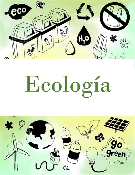 Portadas de Ecología creativas bonitas ideas fáciles dibujos