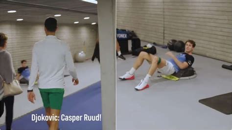 Watch Novak Djokovic And Casper Ruud Banter With Each Other Following