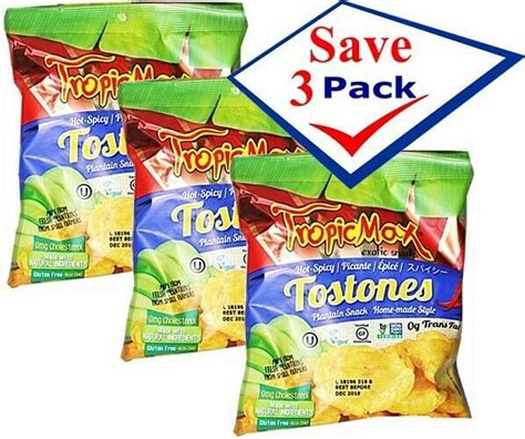 Tropicmax Mini Tostones Hot And Spicy 2 Oz Pack Of 3