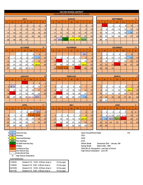 Colton Unified School District 2024 2025 School Calendar Carol Cristen