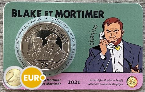 Euro Belgie Jaar Blake En Mortimer Bu Fdc Coincard In Reli F