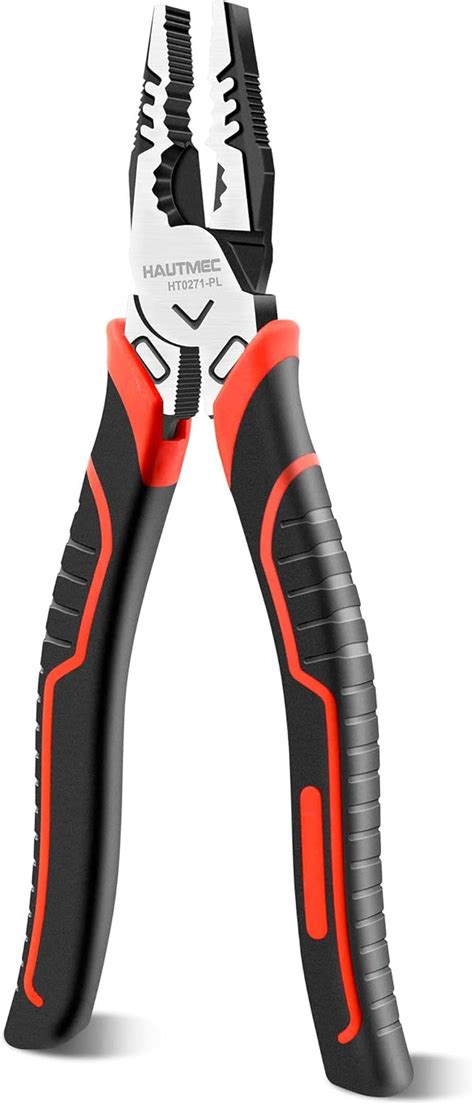 HAUTMEC 9 Linesman Pliers High Leverage Combination Pliers