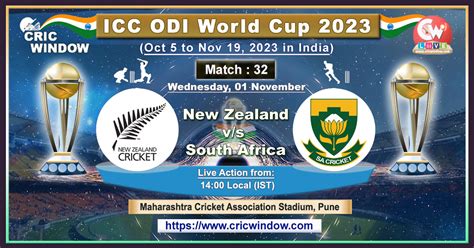 Nz Vs Sa Icc World Cup Live Score And Report