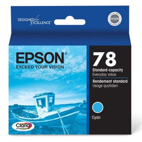 Genuine Epson 78 T0782 Cyan Ink For Artisan 50 Stylus R260 R280 R380