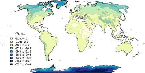 Spatial Representation Of Global Annual Average Precipitation δ¹⁸o Download Scientific Diagram