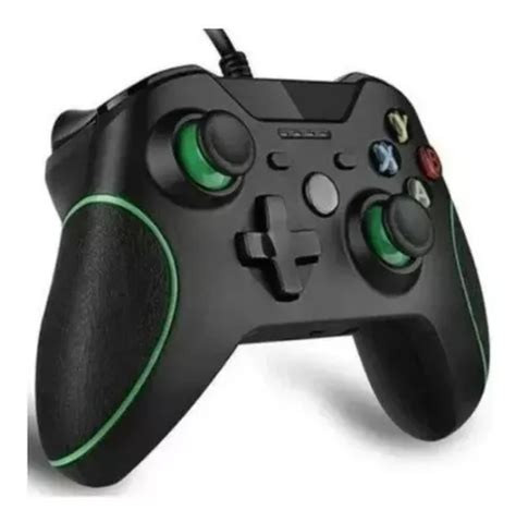 Controle Para Xbox One E Pc Fio Gamepad Manete Joystick Preto