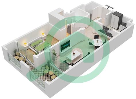 Floor Plans For Type Unit A2 206 1 Bedroom Apartments In Groves