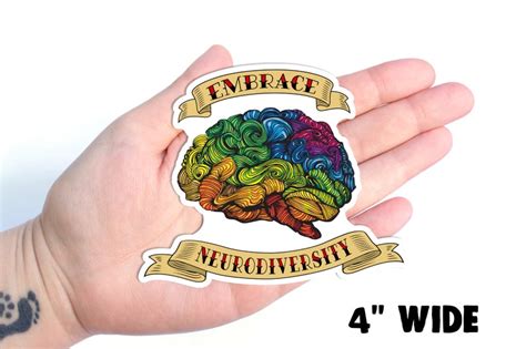 Embrace Neurodiversity Autism Sticker Actually Autistic Etsy