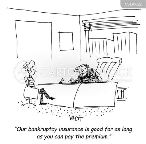 Bankruptcy Insurance Cartoons and Comics - funny pictures from CartoonStock