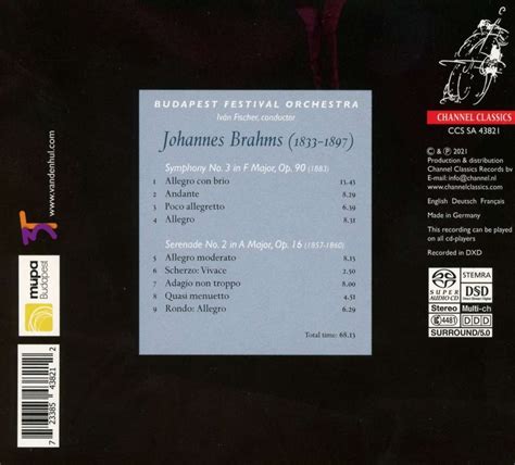 Johannes Brahms Symphonie Nr Super Audio Cd Jpc