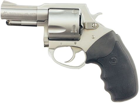 Charter Arms Pitbull 45 Acp Revolver 25 Barrel Stainless Steel Single Action Double Action