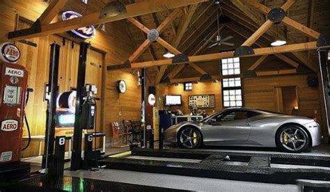 Top 40 Best Garage Ceiling Ideas Automotive Space Interior Designs