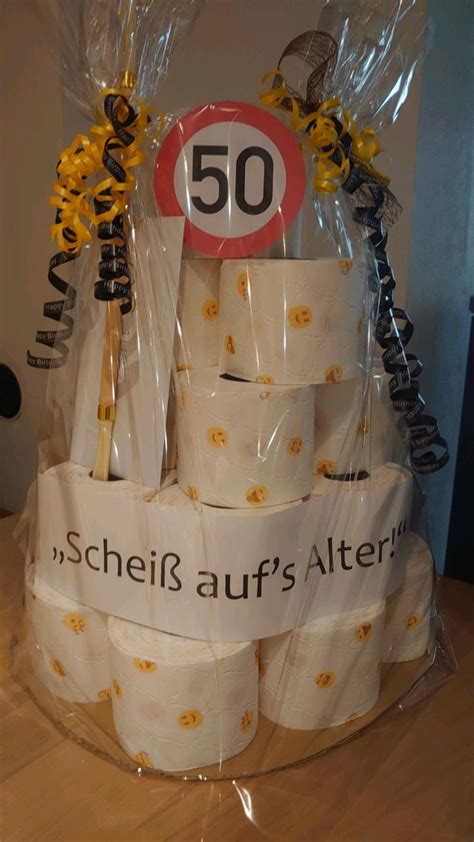 Klopapiertorte 50 Geburtstag Runder Geldgeschenke Geburtstag Basteln