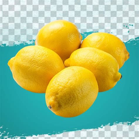 Premium PSD Lemon Isolated Fruits On Transparent Background