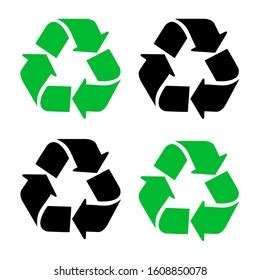 Recycle Icon Set Vector Eps Stock Vector Royalty Free