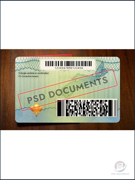 Nova Scotia Drivers License Psd Template V Psd Documents