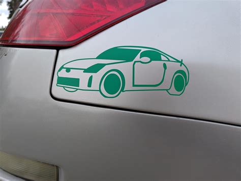 Custom Car Silhouette Vinyl Decal - Etsy