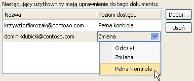 Ograniczanie Dost Pu Do Skoroszyt W Za Pomoc Us Ugi Zarz Dzanie