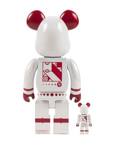 Medicom Toy Set De Figuras White Chrome Be Rbrick 100 And 400 De