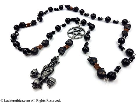 Satanic Snake Bone Rosary Occult Rosary Left Hand Path Seal Etsy