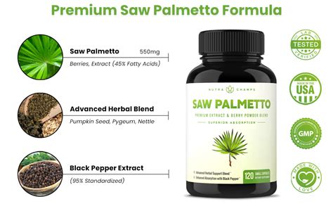 Suplemento De Saw Palmetto Para La Salud De La Próstata [fuerza Extra] Complejo De