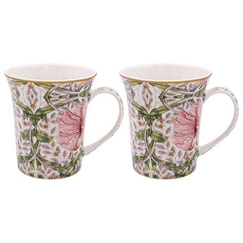 William Morris Pimpernel Pink 2 muggar i presentförpackning Desina