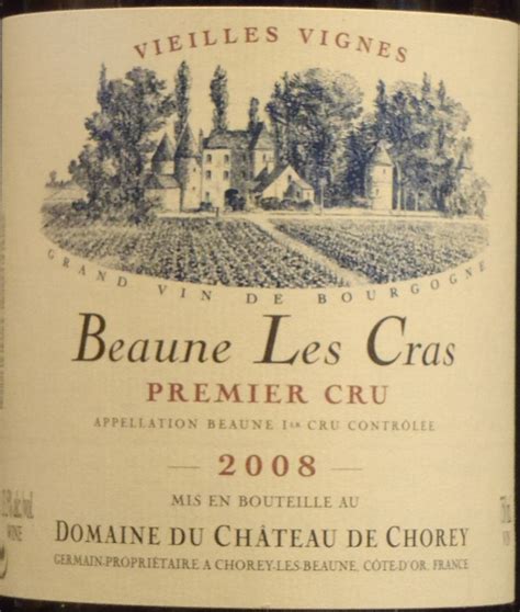 2008 Domaine du Château de Chorey Germain Beaune 1er Cru Les Cras