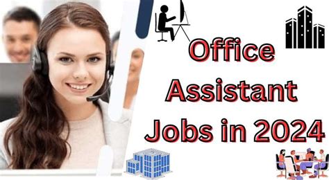 Office Assistant Job 2024 Sai Vikram Academy