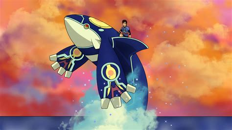 Riding Primal Kyogre By Auslove On Deviantart