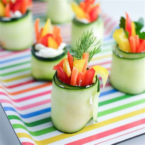 Fresh Cucumber Roll Ups Super Healthy Kids