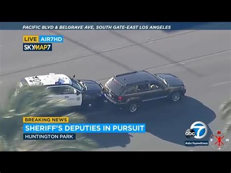 FULL CHASE Driver In Stolen SUV Leads LASD On Dangerous Pursuit On LA