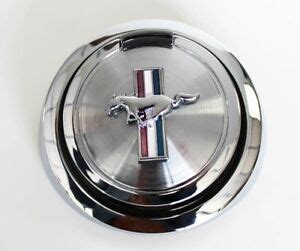 New Ford Mustang Gas Cap Pop Open Pony Emblem Chrome Free