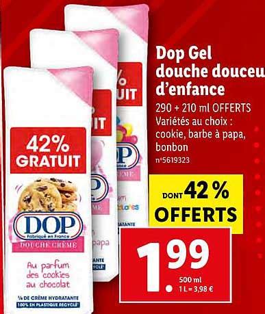 Promo Dop Gel Douche Douce D Enfance Chez Lidl ICatalogue Fr