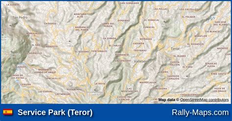 Service Park Teror Stage Map Rallye Villa De Teror Rally