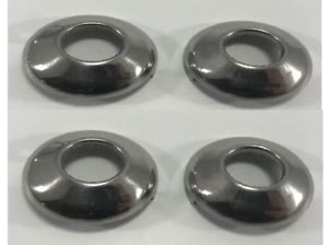 Set 4 Stainless Door Handle Window Crank Escutcheon 1932 1934 Ford