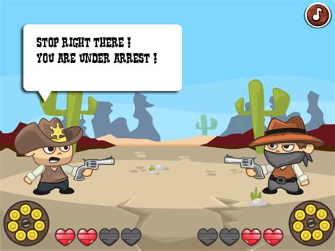 🕹️ Play Wild West Shootout Game: Free Online Cowboy Sheriff vs Bandit ...